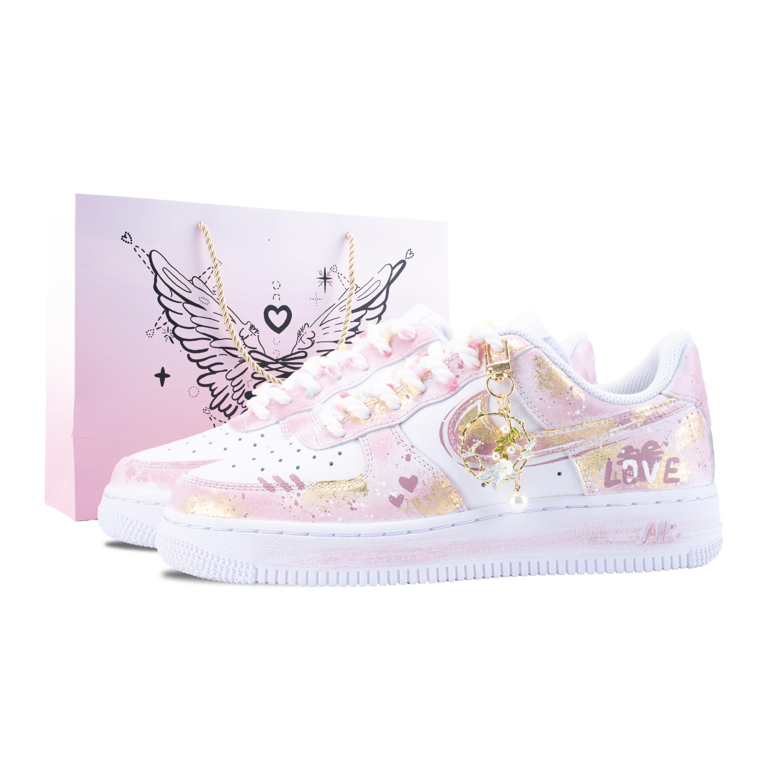 

Nike Air Force 1 Golden Branch Moonlight 2.0 Abrasion Resistant Low top Skateboard Shoes Unisex Gold Powder DD8959-100(Team836-2.0) 36
