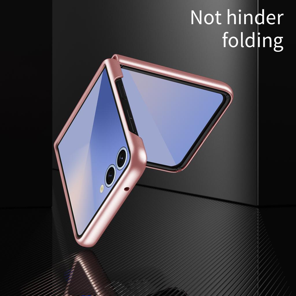 For Samsung Galaxy Z Flip7 5G Magnetic Case Skin-Touch Matte Hard PC Phone Cover