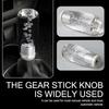 1 PC Car Speed Shift Knob, 3.94" X 1.7" X 1.18", Transparent Crystal Bubble Gear Shift Knob with LED Lights, Easy To Install, Suitable for Most Car