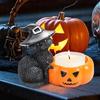 Vintage Pumpkin Candelabra Cartoon Ghost Candlestick Halloween Candle Holder  Table Centerpiece