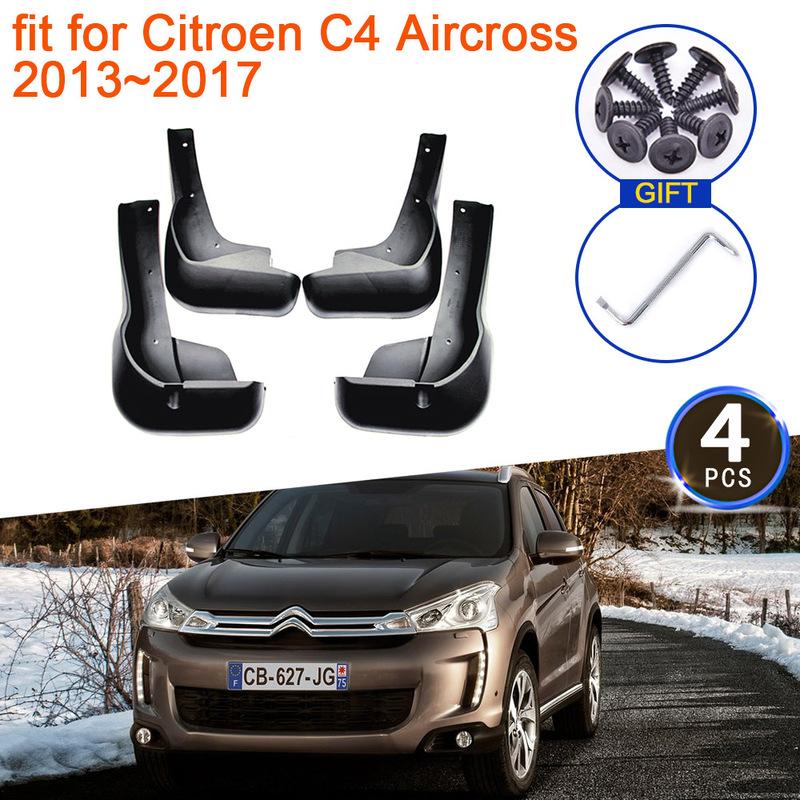 

For Citroen C4 Aircross 2013 2014 2015 2016 2017 Mudflap Mudguard Fenders Splash Guards Front Rear Wheels Car Stying Accessories