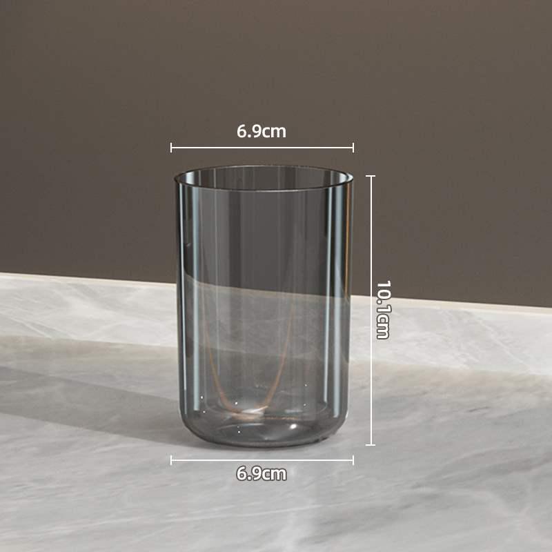 Luxury Transparent Parent-Child Toothbrush & Mouthwash Cup Set with Storage Box