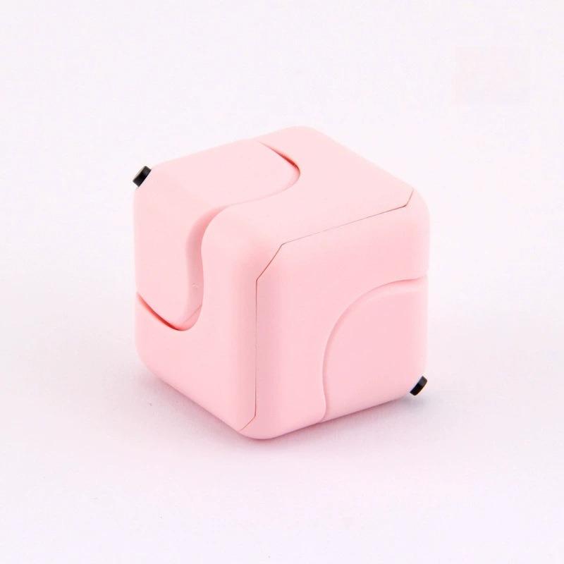 1Pc Fidget Spinner, Stress-Relieving Rubik's Cube, Educational Finger Toy, Square Whirlwind Dice