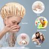 Waterproof Bath Hat Bathroom Shower Hair Cover Women Supplies Shower Cap Adult Shower Bath Bathing Caps Bathroom Shower Caps