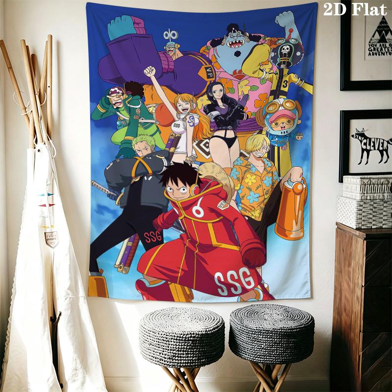 One Piece Wall Tapestry Aesthetic Wall Hanging Printed Fabric Blanket Decorative Tapestries for Bedroom Living Room Home Decor
