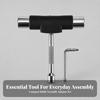 Skateboard T Tool Universal with Hex Key Long-Lasting