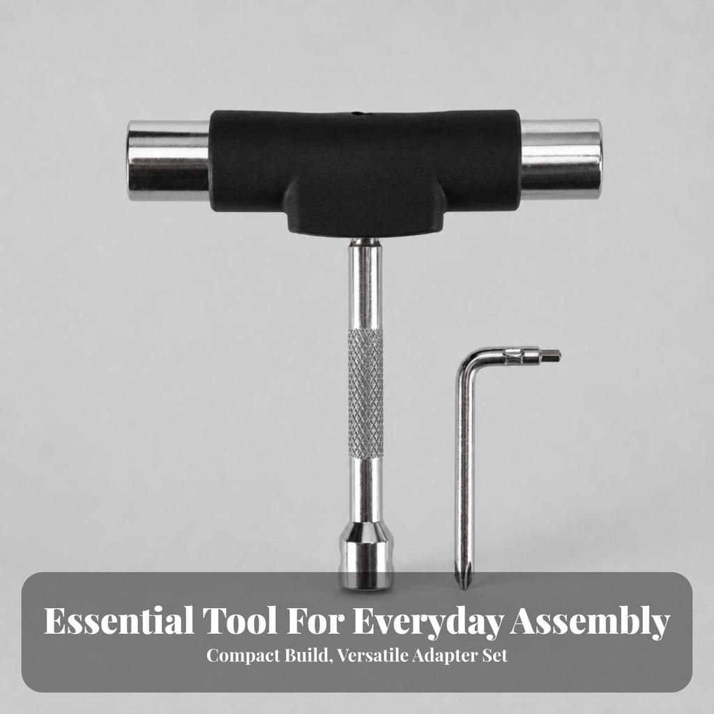 Skateboard T Tool Universal with Hex Key Long-Lasting