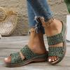 Women’s Hollow Floral Open-Toe Slide Sandals Flat Casual Summer Shoes