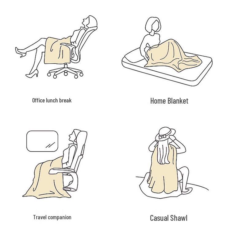 A-Class Double-Sided Printed Milk Velvet Blanket: Thickened Nap & Air Conditioning Sofa Cover