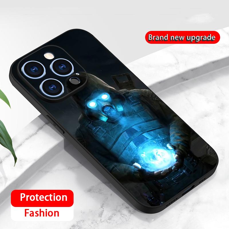 Game Stalker 2 hot pattern design Phone Case For iPhone 16 16e 15 14 13 12 11 Plus Mini Pro Max Soft black Shockproof Cover