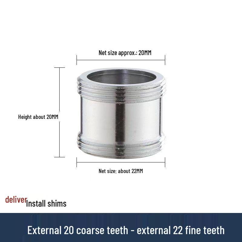 Faucet Adapter & Water Purifier Connector: M22 To 4-Point Coarse Thread Aerator