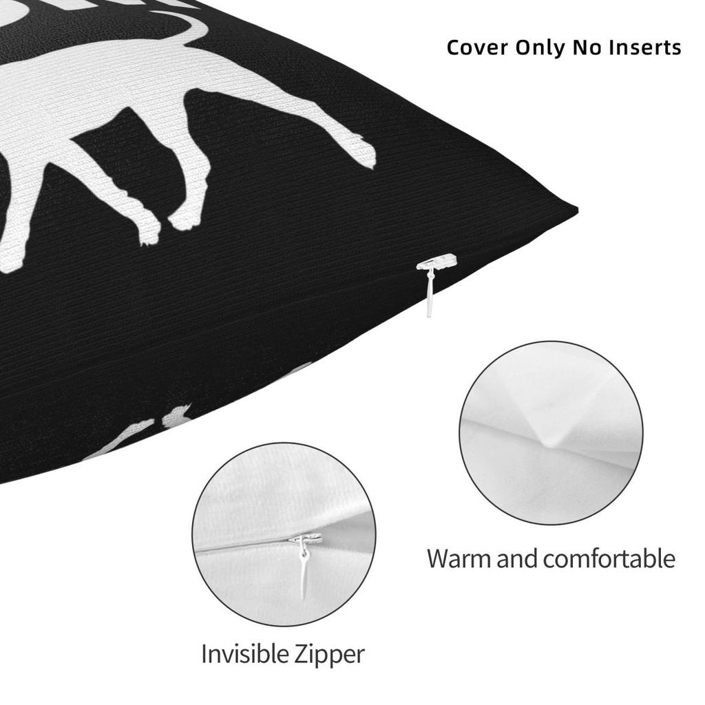 Staffy Mom Staffordshire Bull Terrier Square Pillowcase Polyester Linen Velvet Creative Zip Decorative Pillow Case Home Cushion