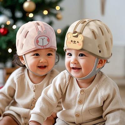 Breathable Baby Safety Helmet No Bumps Newborn Bumper Cap Soft Baby Safety Headguard  Play