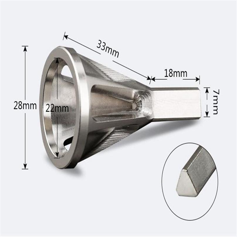 Home Accessories Metal Trimming Deburring CCHmfer Tool Six-slot Chamfering Tool with Silver Triangle Handle