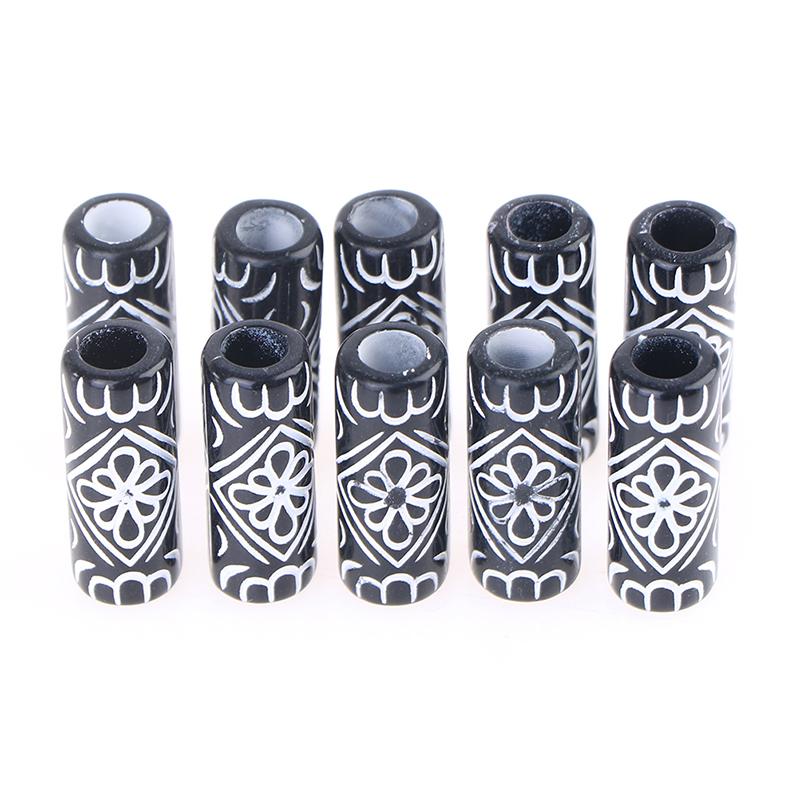 10/20/50/60/100Pcs Metal African Hair Rings Beads Cuffs Tubes Charms Dreadlock Rings clips braid spiral braid hair extension
