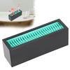 Makeup Brush Holder Display Silicone Cosmetic Lipstick Holder Box Makeup Storage Box(Lake Blue Black )