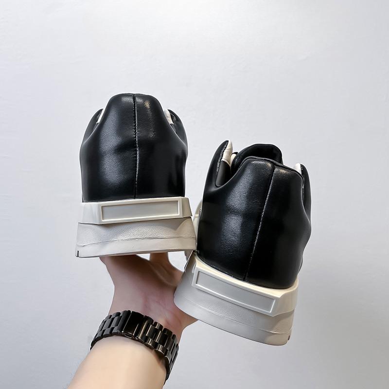 Fashionable Men's Thick Soled Lace-Up Casual Shoe Trendy And Versatile Height-Increasing Shoe Round-Toed Comfortable Sponge Shoe