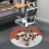 1pc Puppy Office Round Rug, Non-slip, Soft and Durable Office Rug for Interior Decoration, Perfect for Office, Beautiful Decoration yy260312023
