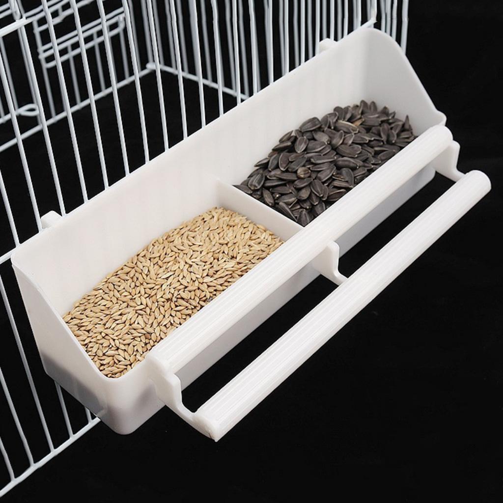 Bird Food Feeding Dish Parrot Birds Plastic Feeding Bowl Poultry Feeder