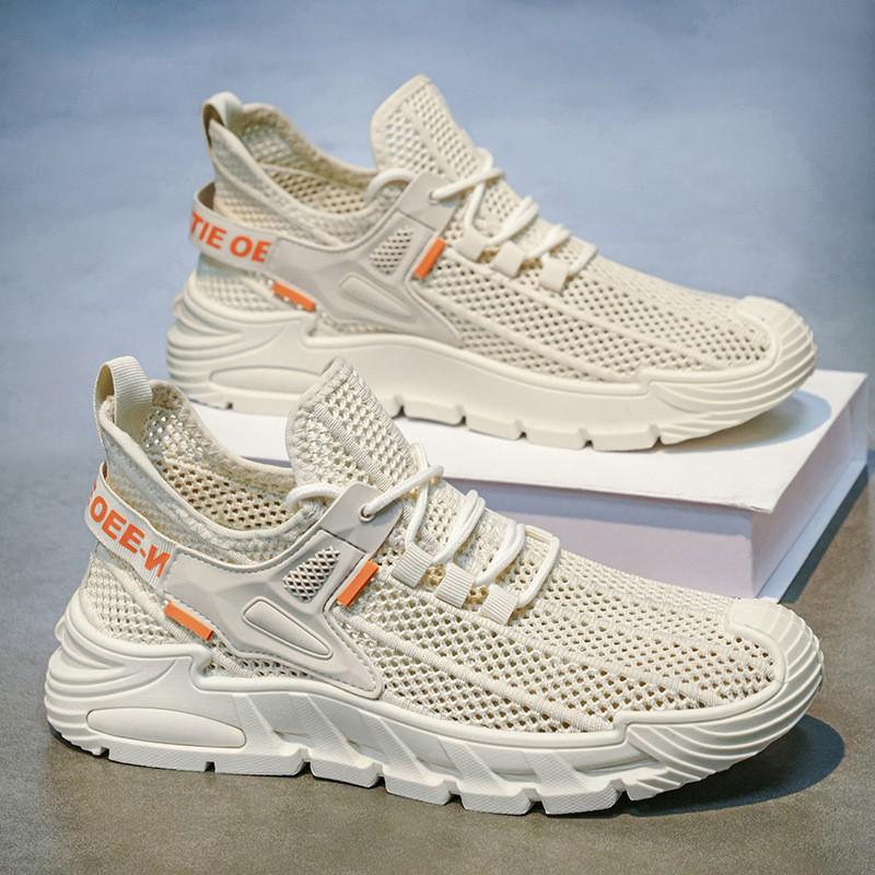 

Men s Shoes Mesh Breathable Casual Light Soft Sole Shock-absorbing Student Sneakers 40
