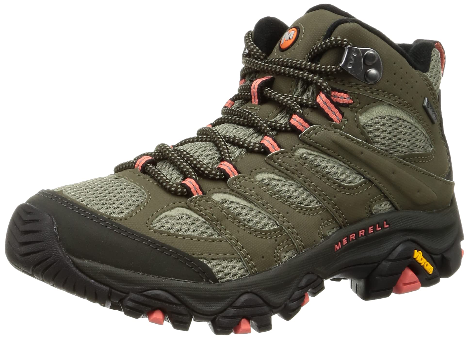 Merrell Moab 3 Synthetic Mid Hiking 2E Gore-Tex Shoes, Olive, 23.0 cm,