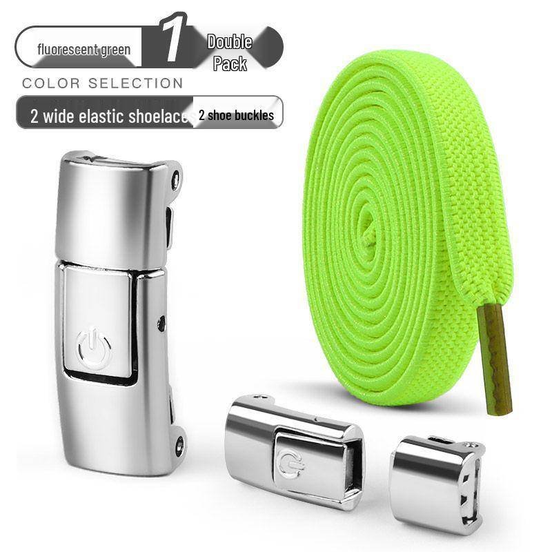 No-Tie Elastic Shoelaces for Kids & Adults - Black & White Flat Stretch Laces