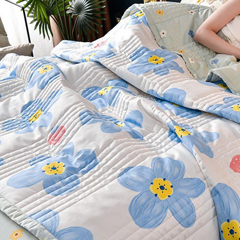 Air Conditioner Quilt Washable Cotton Lightweight Quilt Summer Comforter for Children Adult Type 4 150x200cm