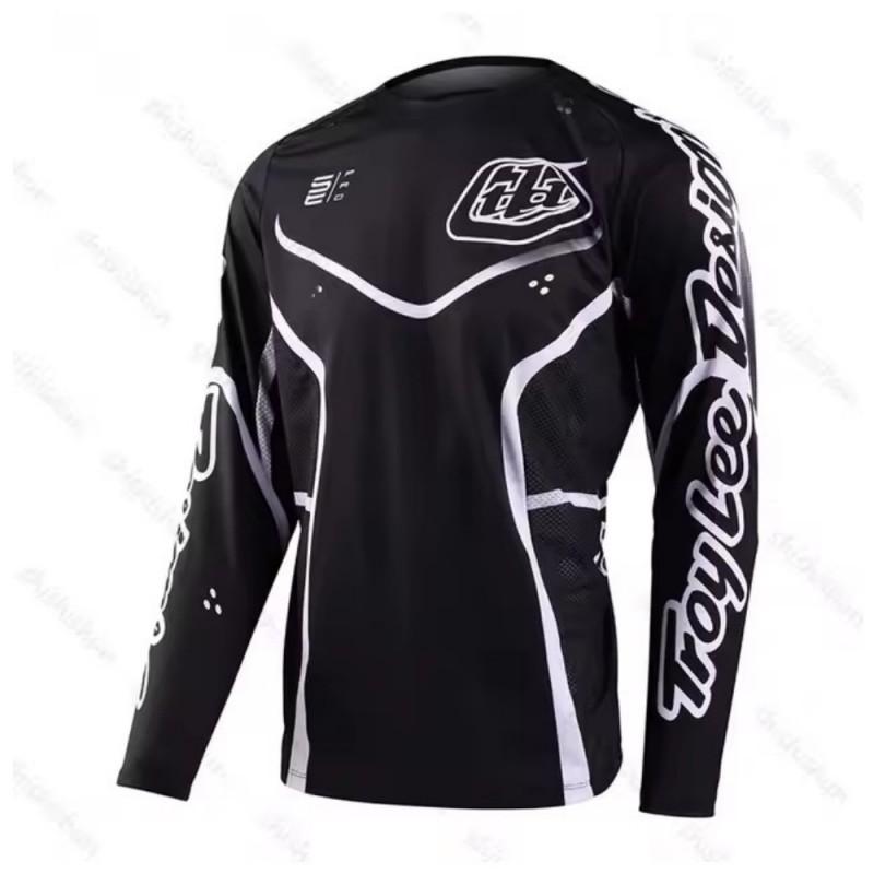 Mens Motocross Jersey BMX Mountain Bike Cycling Shirt Quick Dry Sports Top