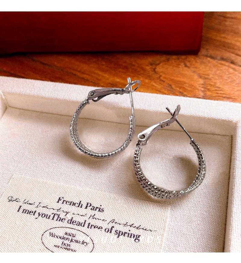 Korean Style Multi-layer Metal Hoop  Stud Earrings - Elegant and Fashionable Accessories