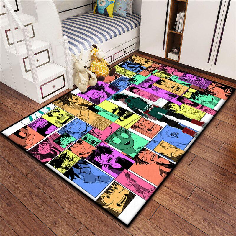 My Hero HD Printed Carpet Living Room Home Decor Sofa Table Rug Anti Slip Chair Cushion Lounge Mat Picnic Camping  Art