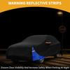 Motoforti All-Weather Waterproof Car Cover - UV-Resistant Outdoor Full Exterior Protection for mg HS 2018- 210D-PU
