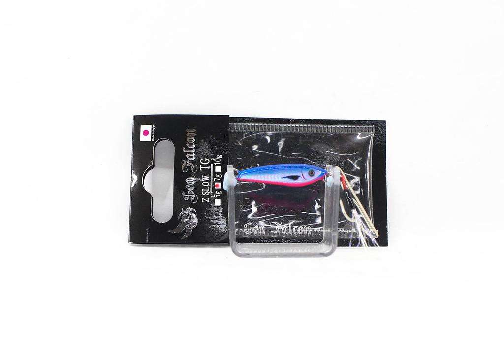 Sea Falcon Metal Jig Z Slow TG Tungsten 7 Gramm 02 Blau Pink