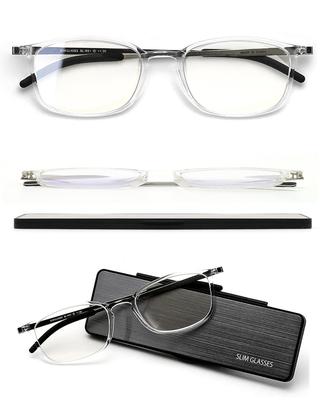 Stylish Reading Blue Light Ultra Prescription Glasses [Slim Glasses] Men's Glasses, Cutting, Thin, Compact, 3.0 SL-R51