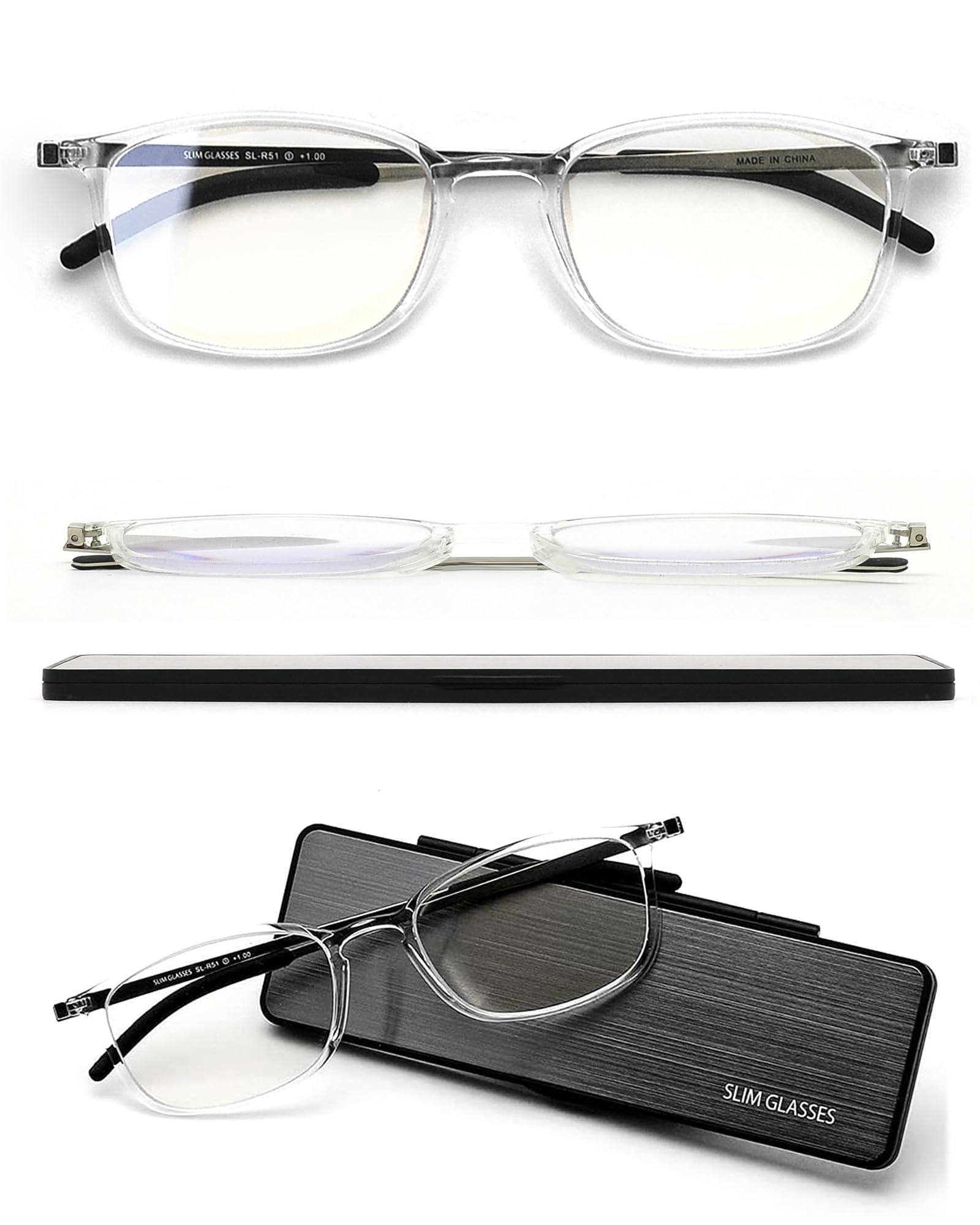 

Стильные очки для чтения с синим светом Ultra Prescription [тонкие очки] мужские очки, режущие, тонкие, компактные, 3.0 SL-R51 чистый