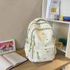 Schoolbag Japanese Ins Casual Plaid School Bag Female Junior High School High School Student Versatile Cute College Backpack Travel Backpack