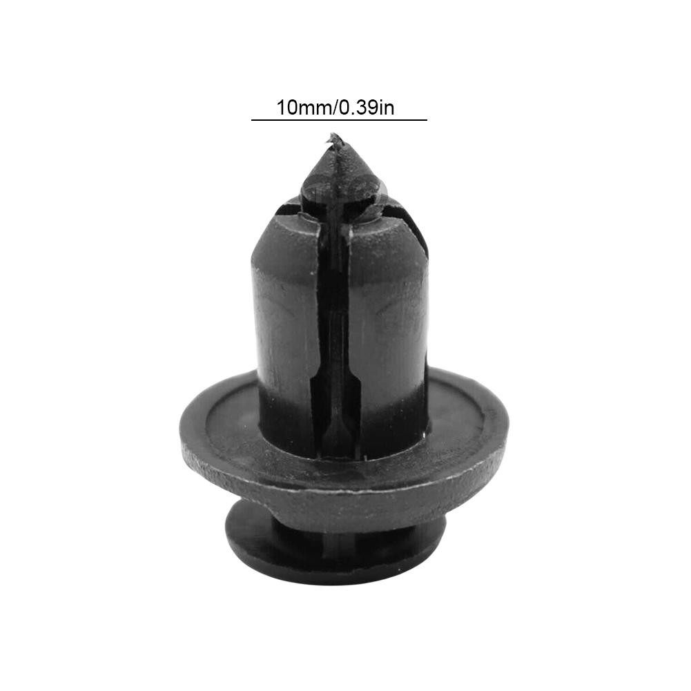Hood Fender Push Rivets 10mm Bumper Clip Retainer Screw Plastic Door Panel Fender Liner Retainer Clip Auto Bumper Fender Buckle