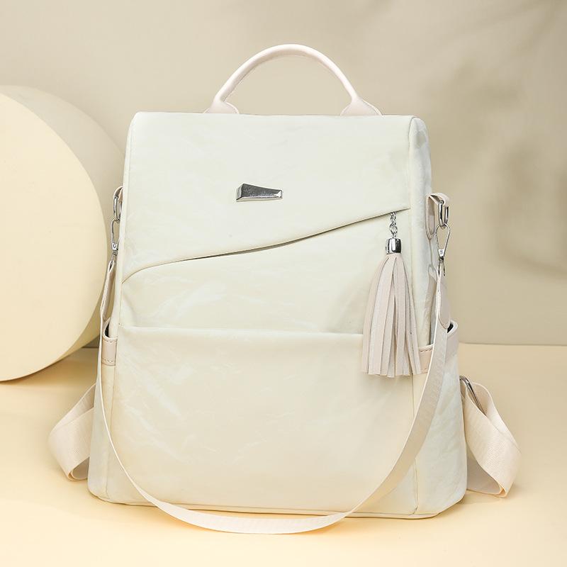 

Fashion pu backpack new casual large-capacity student schoolbag fashionable retro travel backpack