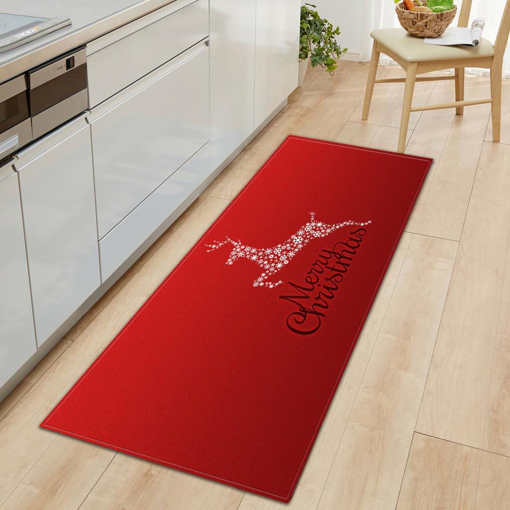 Christmas Kitchen Sand Carpet Doormat Long Floor Mat