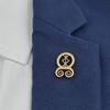 Ancient mythological symbols stainless steel brooch, key of life/swirling goddess/troll cross emblem, classic guardian jewelry.