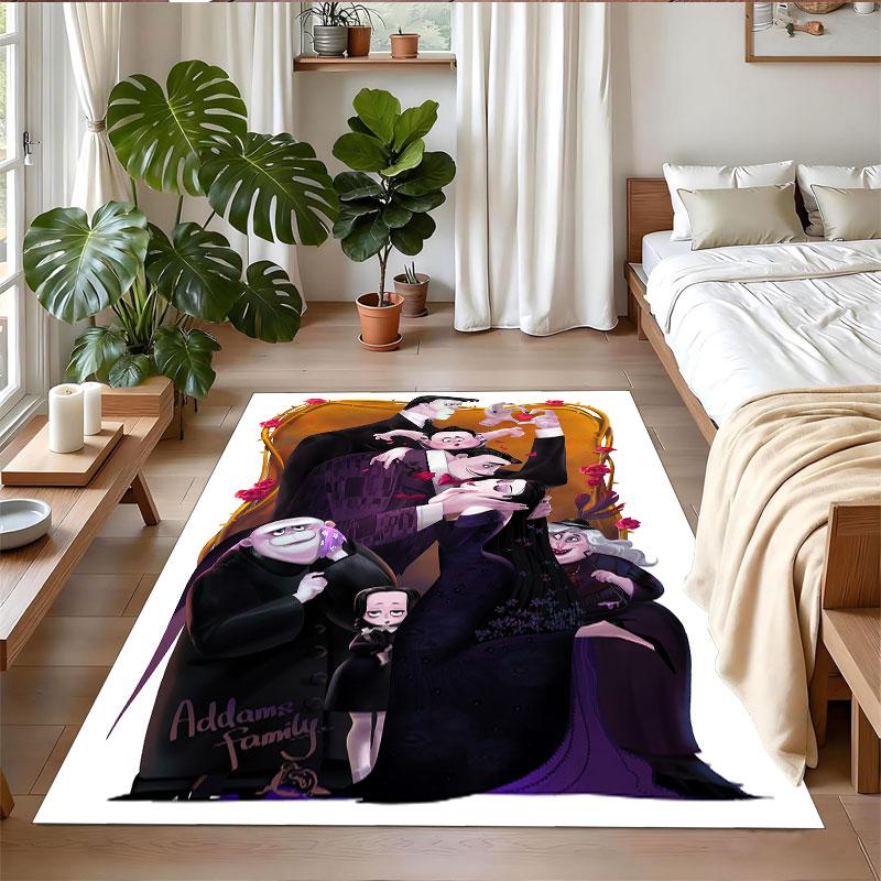 Crystal Velvet Rug Soft Non Slip Indoor Floor Mat Home DecorThe Addams Family