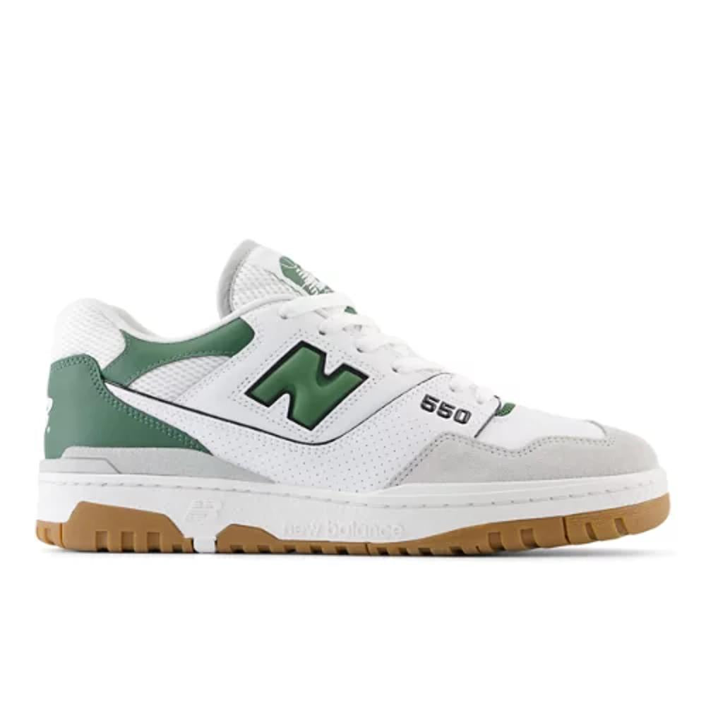Sneakers New Balance White/Green/Grey Version 550