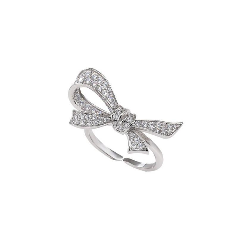 Butterfly Sophisticated Adjustable Knot Ring For Women Korean Fashion Copper Accessory For Every Occasion