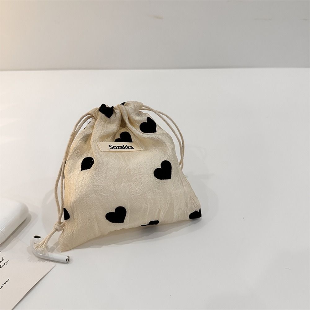 

Полиэстеровая сумка на шнурке Love, сумка для хранения ювелирных изделий с шампанским, женская и женская