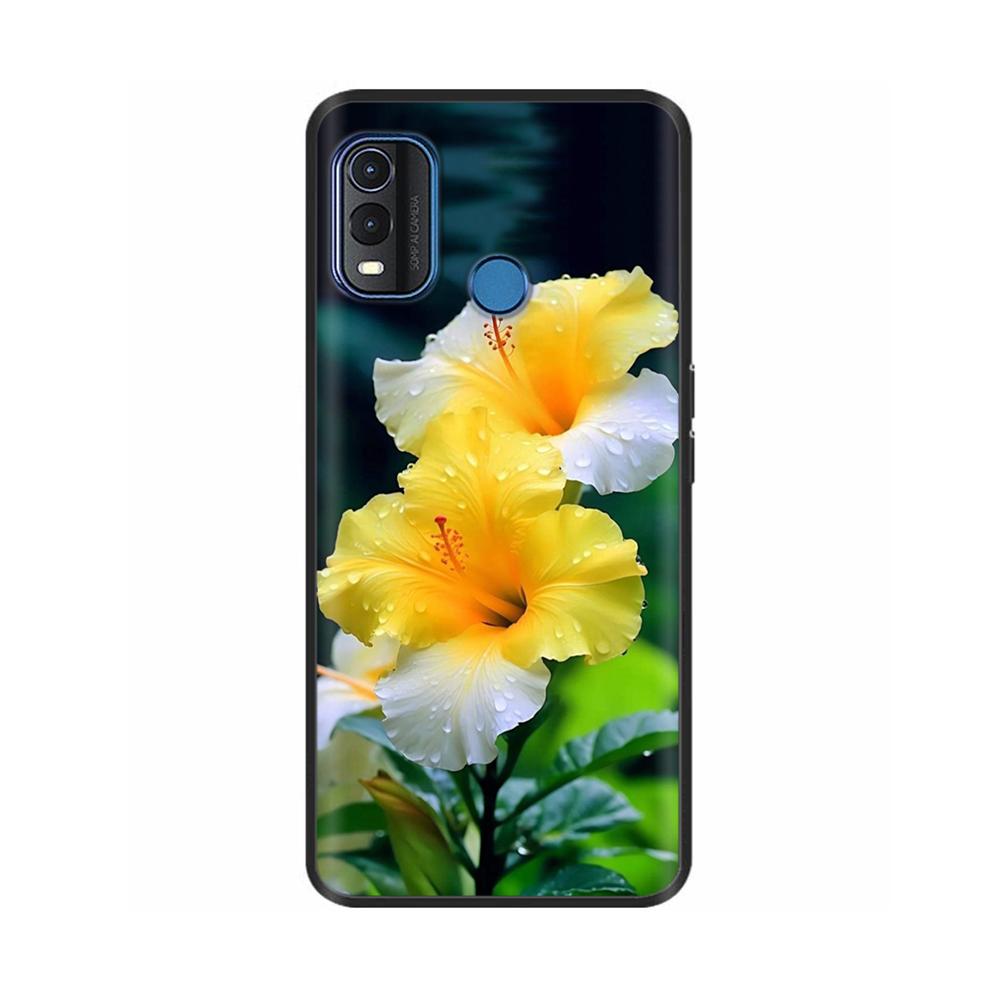 Θήκη για Nokia G11 Plus Χαριτωμένη Καρδιά Λουλούδι Μαλακή Σιλικόνη Πίσω Κάλυμμα για Nokia G11 Plus NokiaG11 G 11 Προστατευτικό Μαύρο TPU Θήκες Κινητού