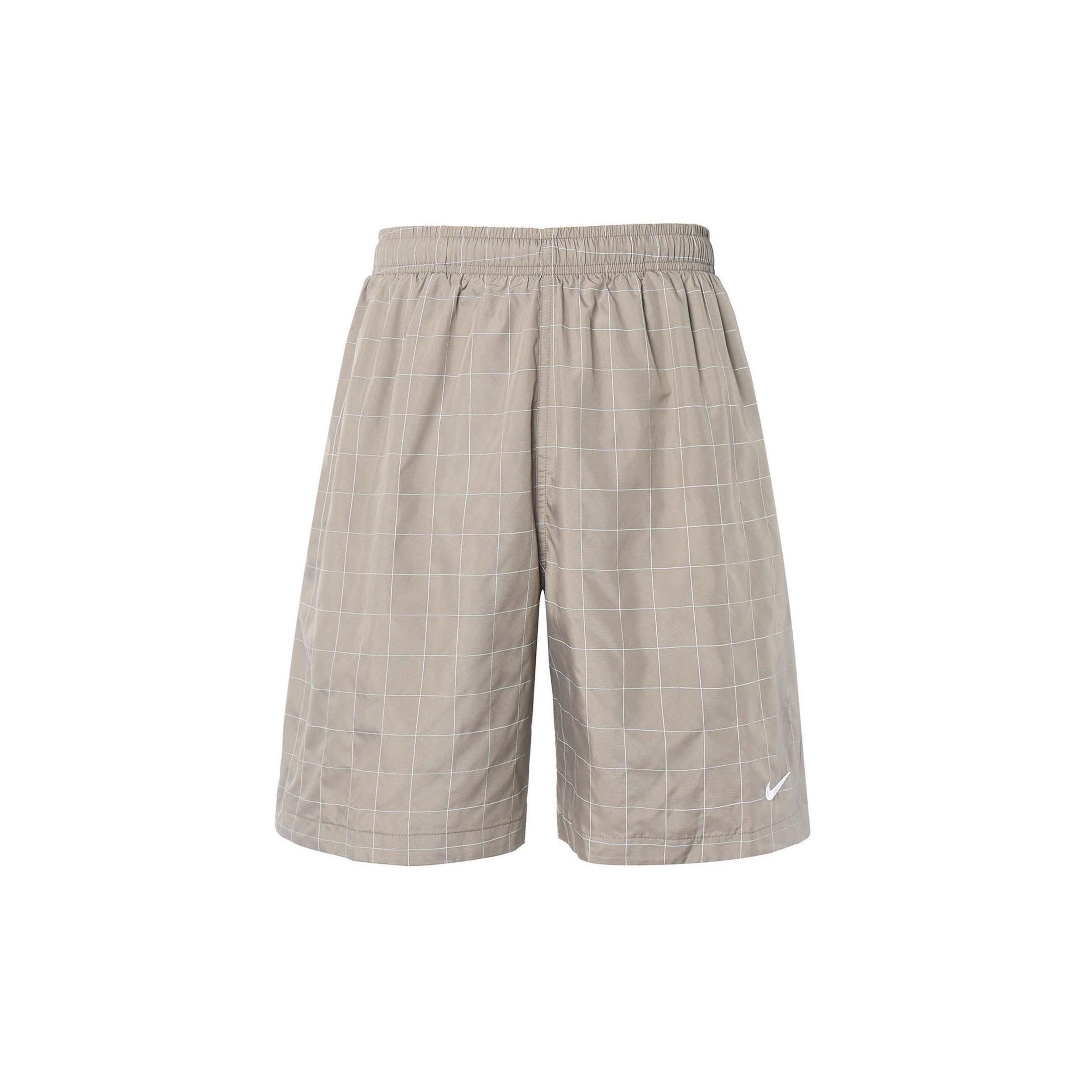 Nike Reflective Loose Plaid Sports Shorts Gray Men s DA1516-040 S