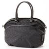 Tote Bag Polka Dots Piping Pocket 2WAY Mini Tote Black [Isaac] (10)