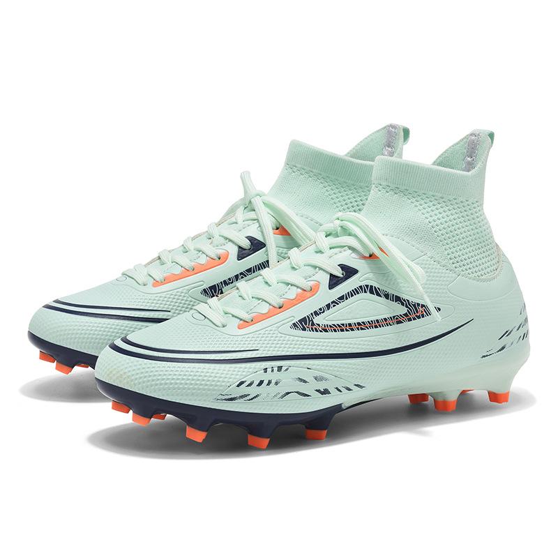 New Men'S Broken Nail Football Shoes Outdoor Training Game Sports Shoes Non-Slip And Wear-Resistant Professional High-Top Sneakers