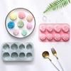 8 Holes Rose Flower Silicone Molds Handmade Soap Candle Silicone Mold DIY Cake Chocolate Baking Tools Ice Cubes Making Mould