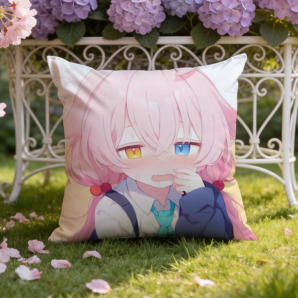 Cute Anime T-Takanashi Hoshino Cushion Cover Home & Car Dual-Scene Pillow Cover: Reversible for Premium Comfort