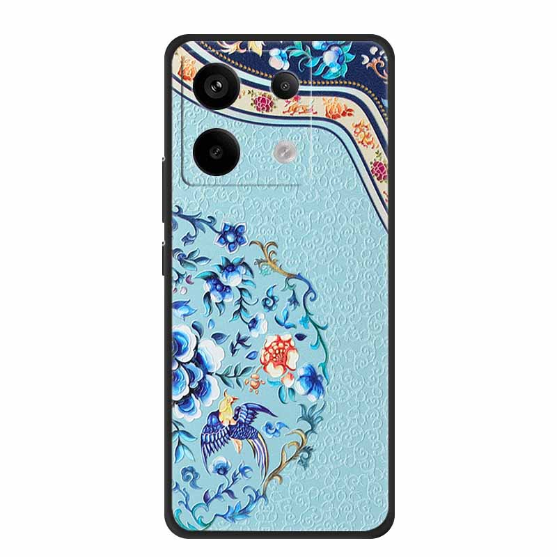 3D Emboss Case For Redmi Note 14S Case 14 S Coque Black Silicone Soft Back Cover For Redmi Note 14 4G 5G Phone Case Note14 Pro